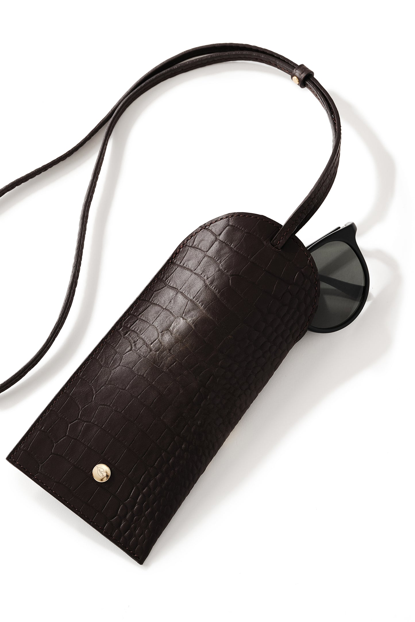 Ci Vediamo Sunglasses Case Dark Brown アイウェアケース