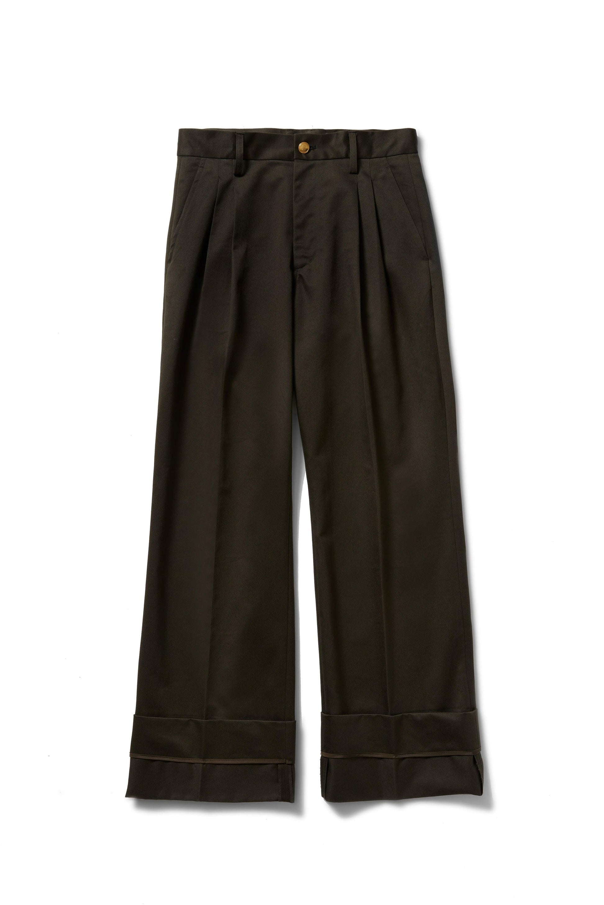 Pantalon chino 【a】ダークエスプレッソカーキ - aLORS online store