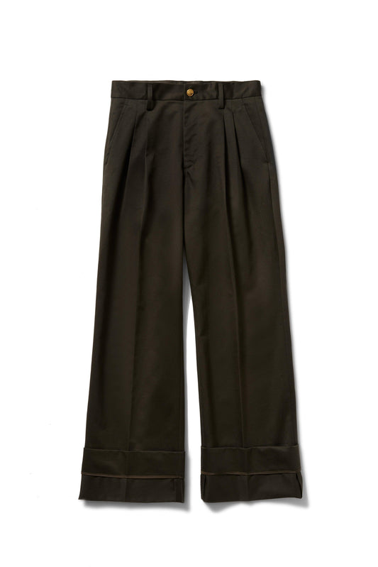 Pantalon chino 【a】ダークエスプレッソカーキ - aLORS online store