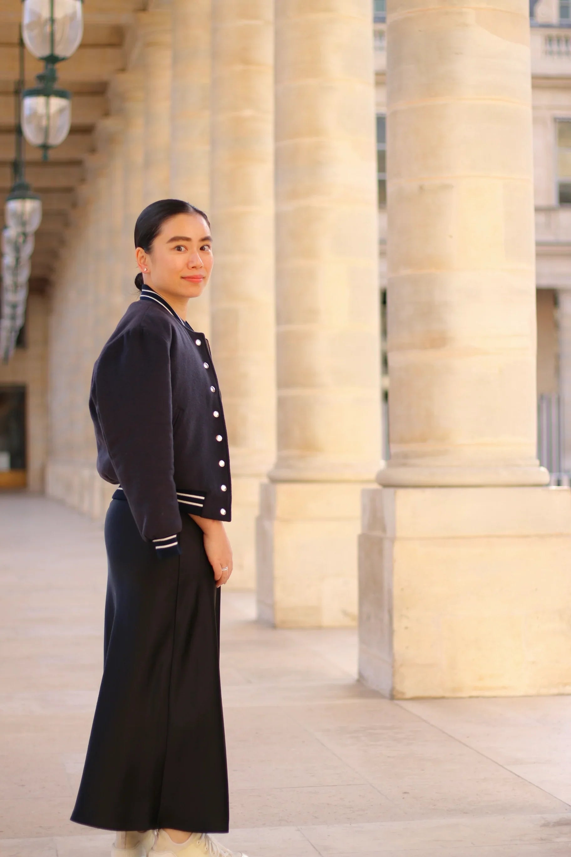 Blouson【Gabi-ガビ-】Dark Charcoal Gray - aLORS online store