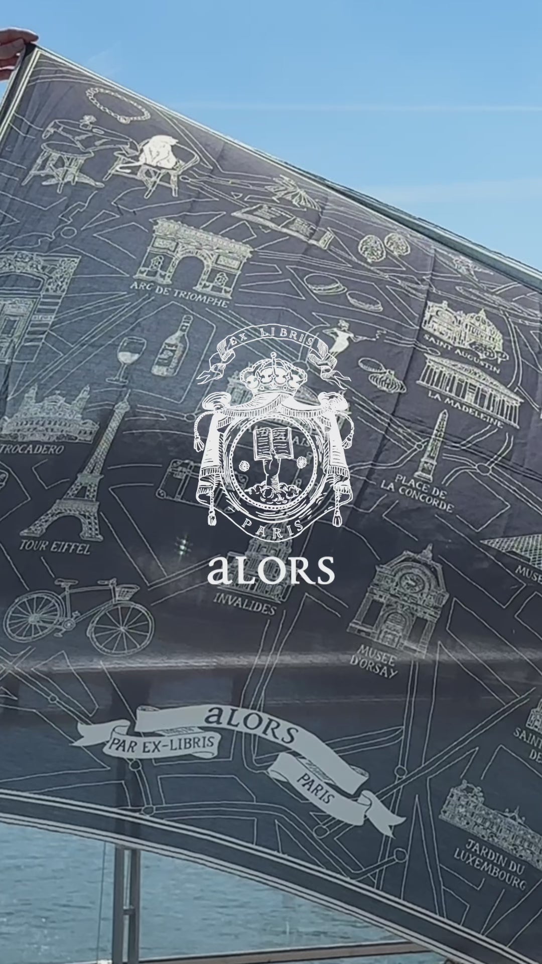 Foulard Ex-libris Paris x aLORS -une collaboration d'exception